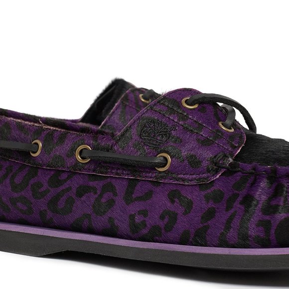 TIMBERLAND MEN\'S CLASSIC BOAT SHOE PUR LEOPARD LEATHER A5YTY ALL SIZES main image 7